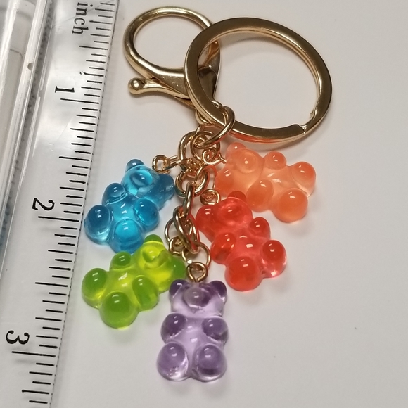 3/$25♥️ Gummy Bears Charm Key Chain New - Picture 3 of 4